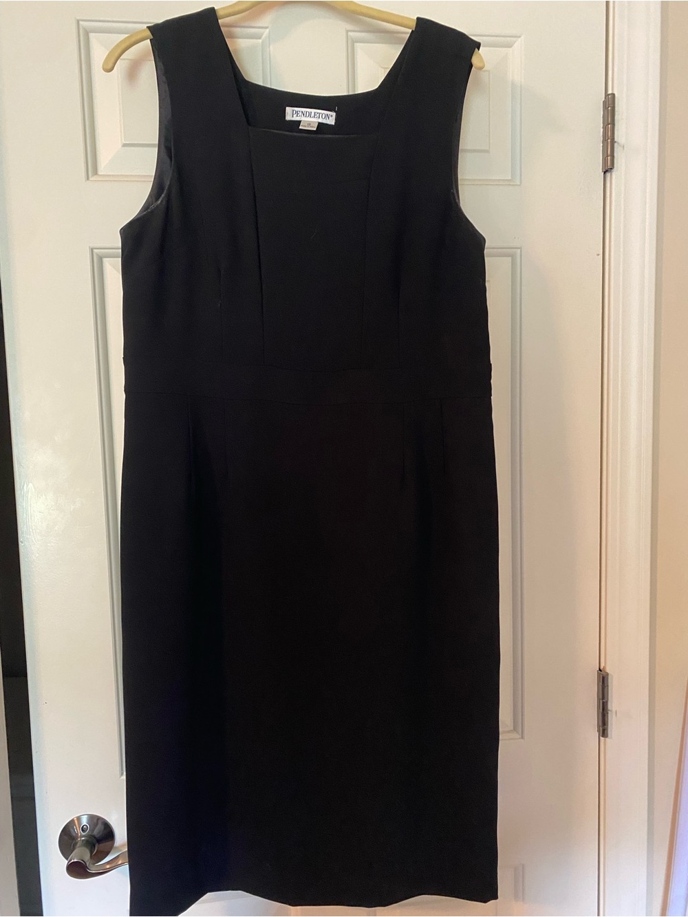 Pendleton Black Sleeveless Sheath Dress